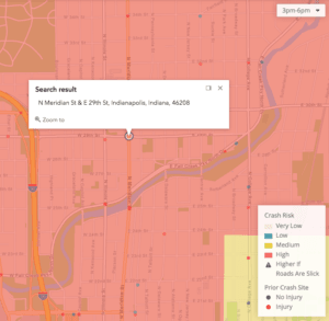 Meridian Street and 29th Street crash risk