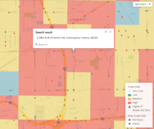 38th Street and Franklin Road crash risk