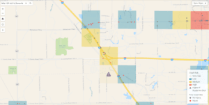 car crash risk on I-65 Zionsville