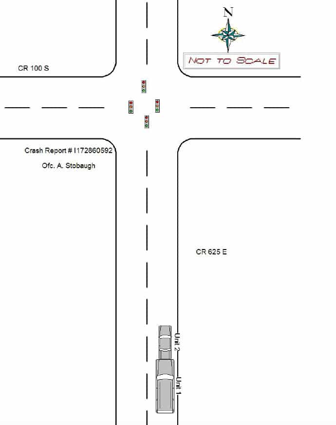 Avon car accident police report diagram