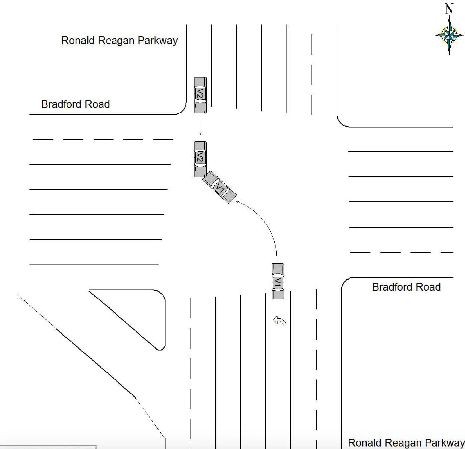 Plainfield car accident report diagram