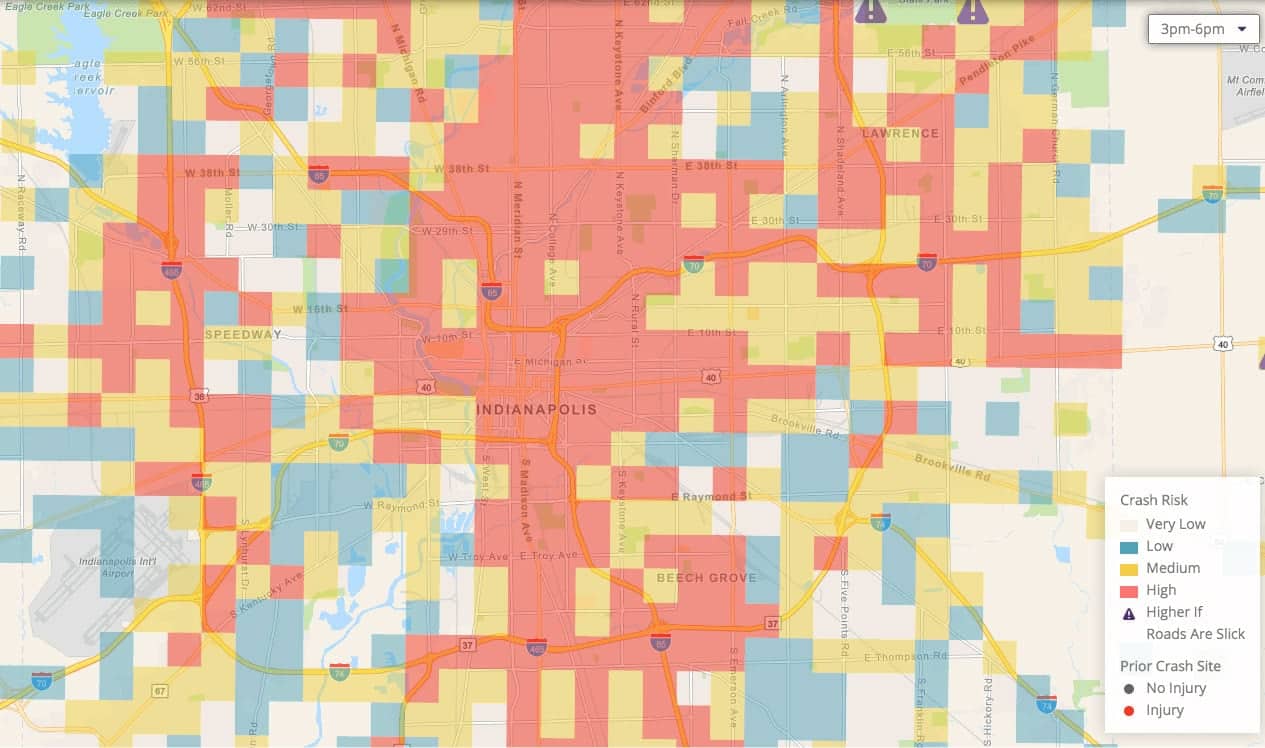 Indianapolis crash risk