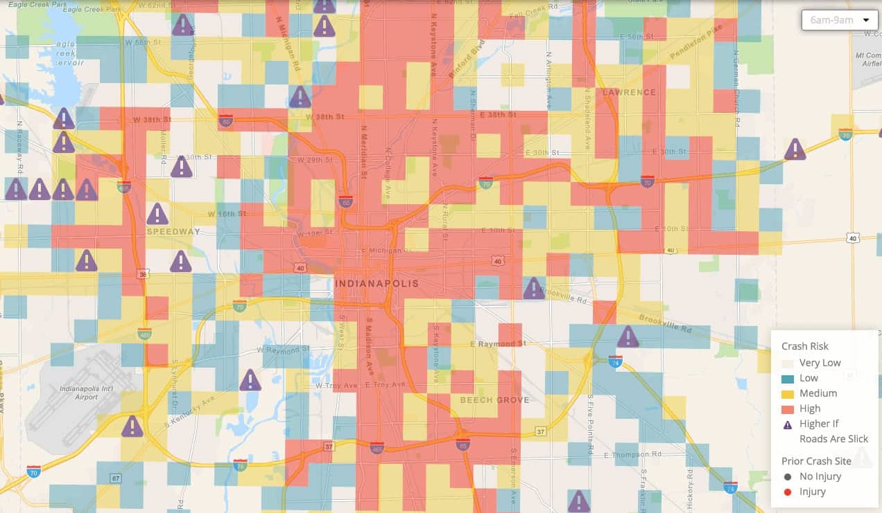 Indianapolis crash risk